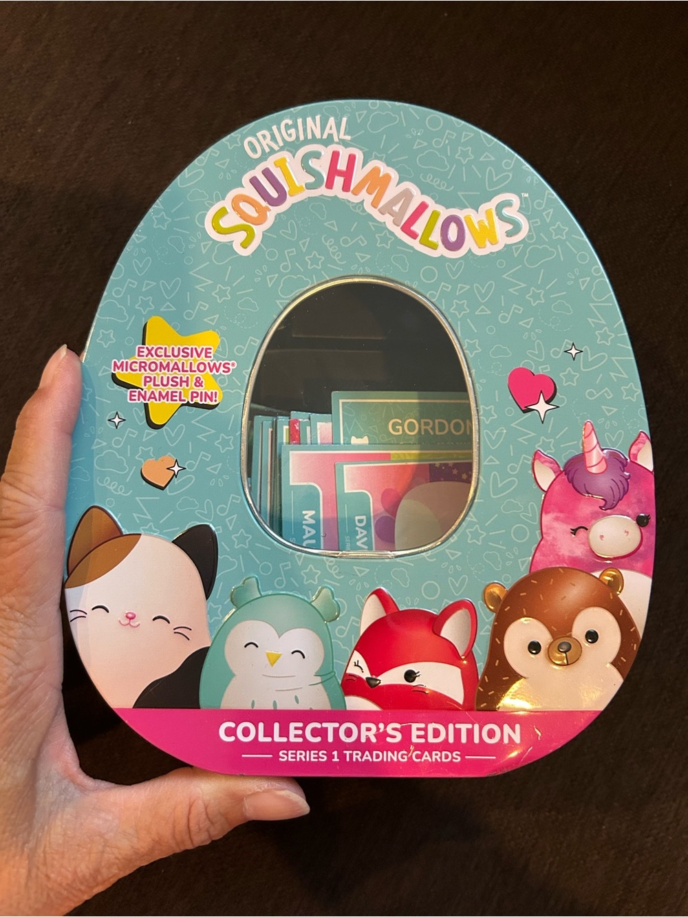 Squishmallows Collector's Edition Box - Turquoise with Pink Accents